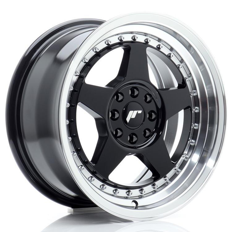 JR Wheels JR6 alloy wheel in Black, 16"