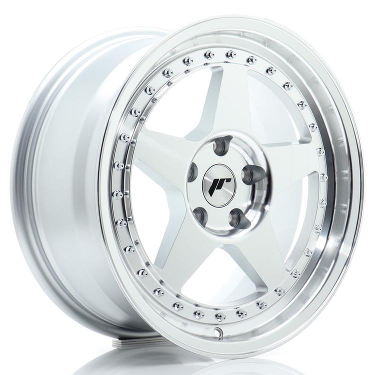 JR Wheels JR6 aluminiumsfelg i Sølv, 17"