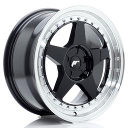 JR Wheels JR6 aluminiumsfælg i Sort, 17"
