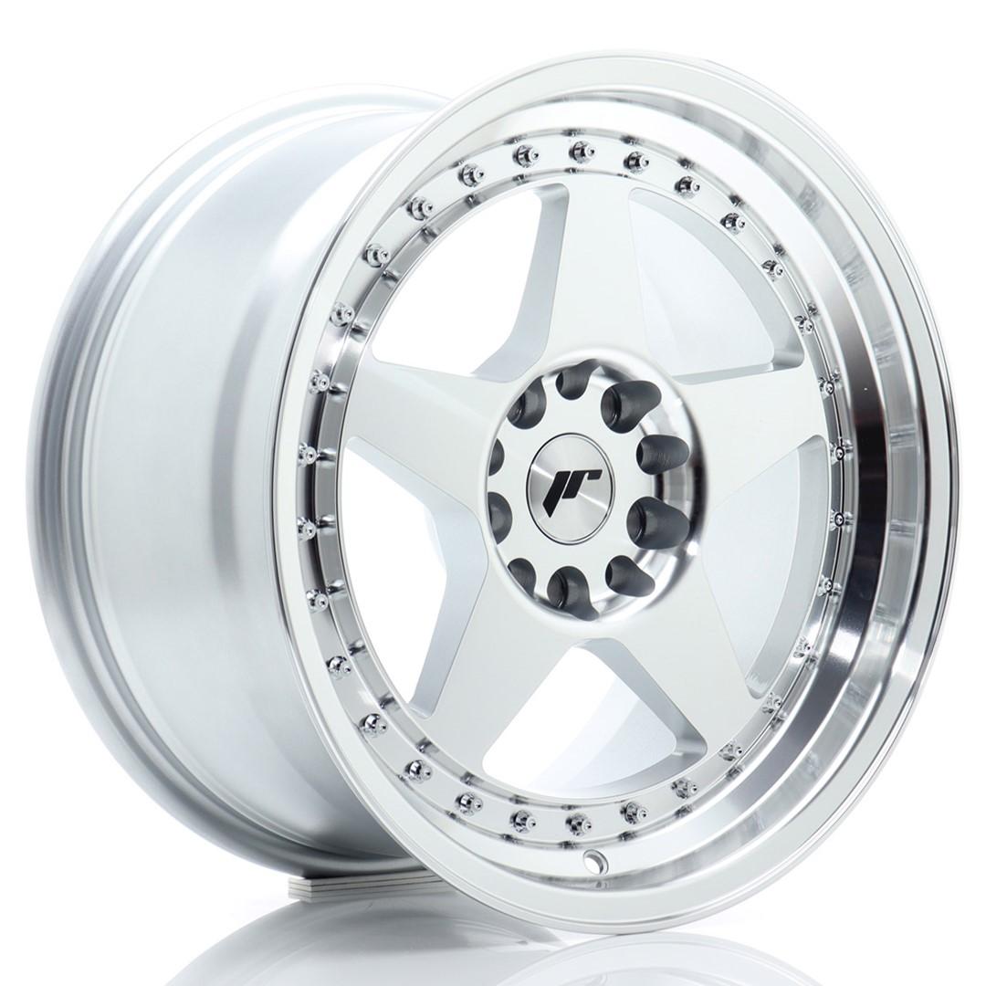 JR Wheels JR6 alumiinivanne, Hopea, 17"