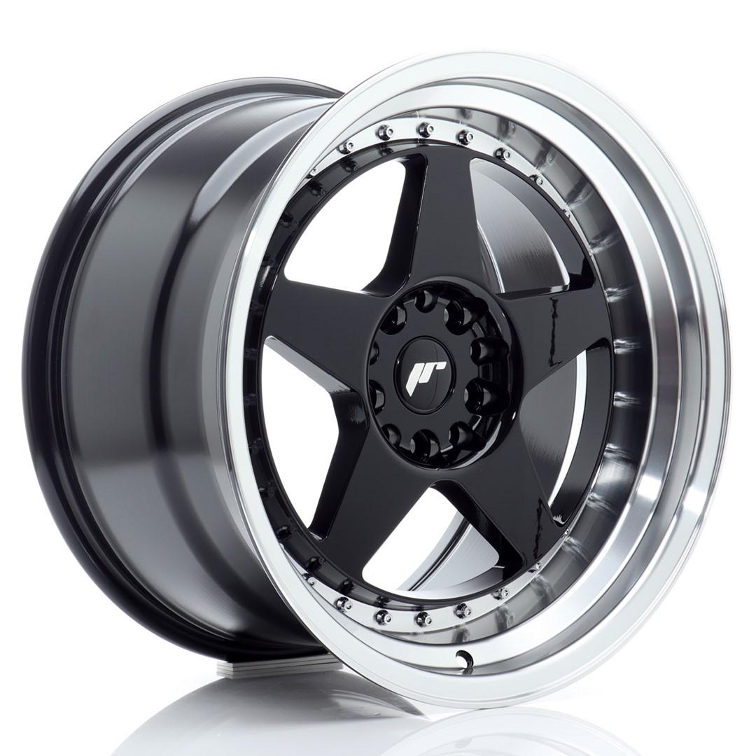 JR Wheels JR6 alumiinivanne, Musta, 18"