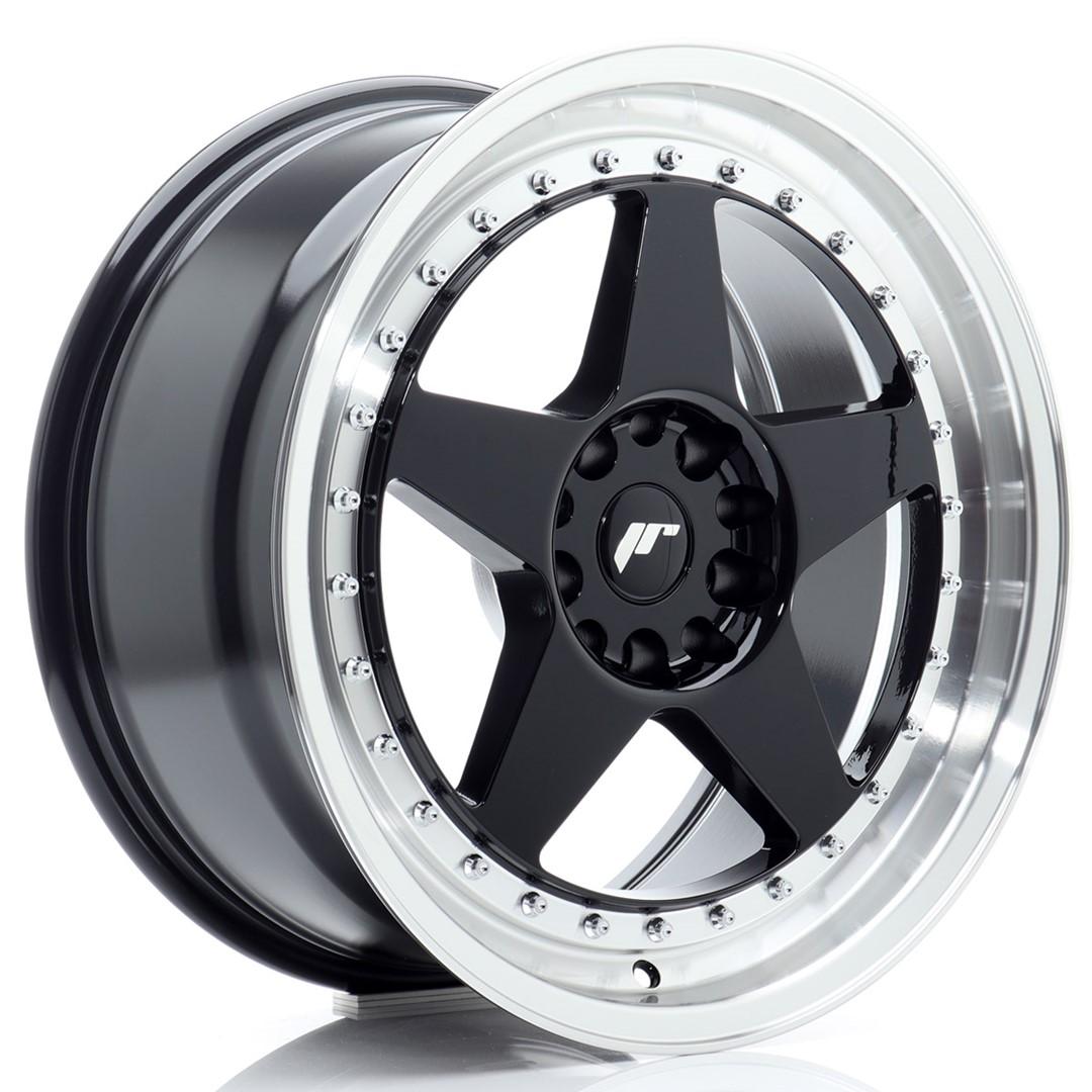 JR Wheels JR6 aluminiumsfælg i Sort, 18"