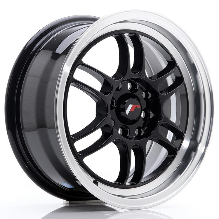 JR Wheels JR7 alumiinivanne, Musta, 15"