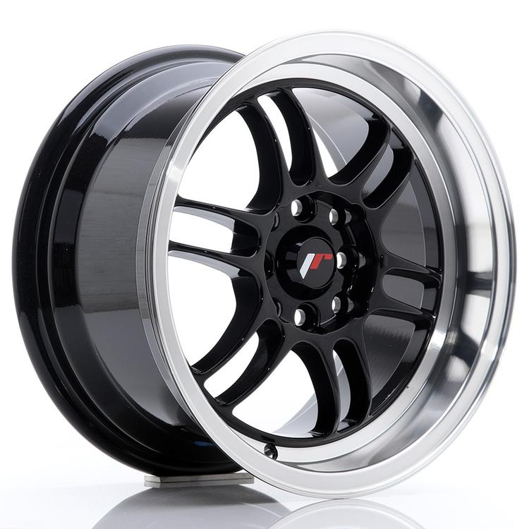 JR Wheels JR7 alumiinivanne, Musta, 15"