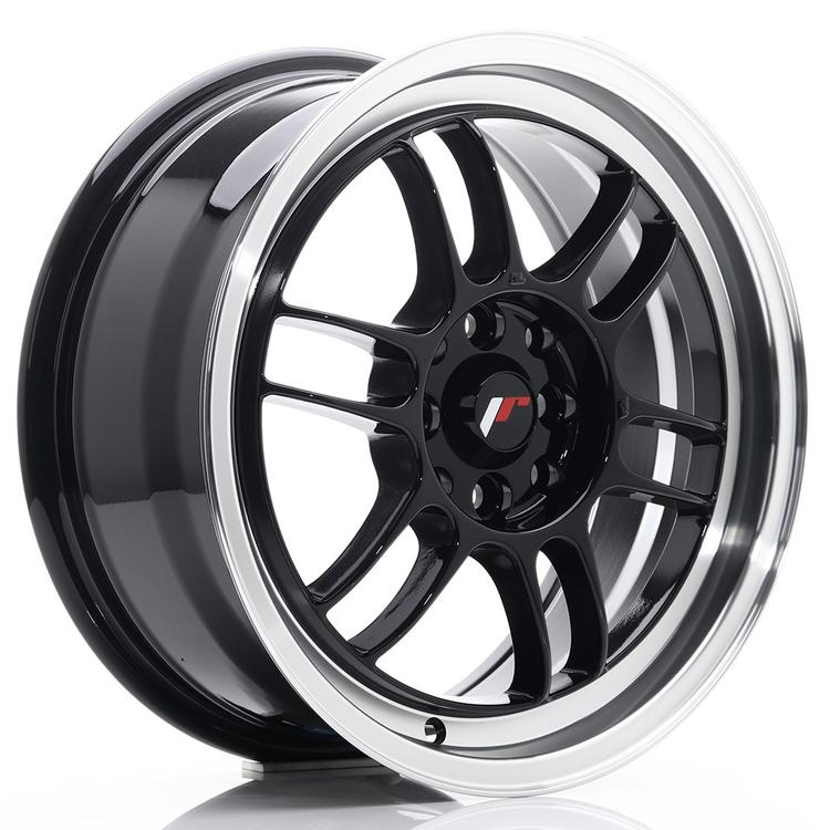 JR Wheels JR7 alumiinivanne, Musta, 16"