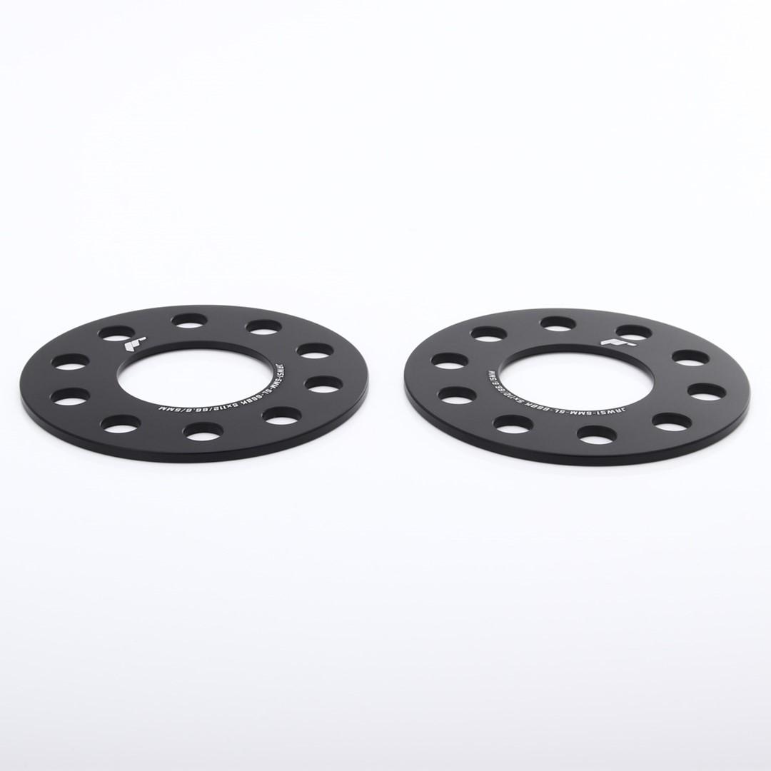 Svarta Spacers 5mm - JR Wheels