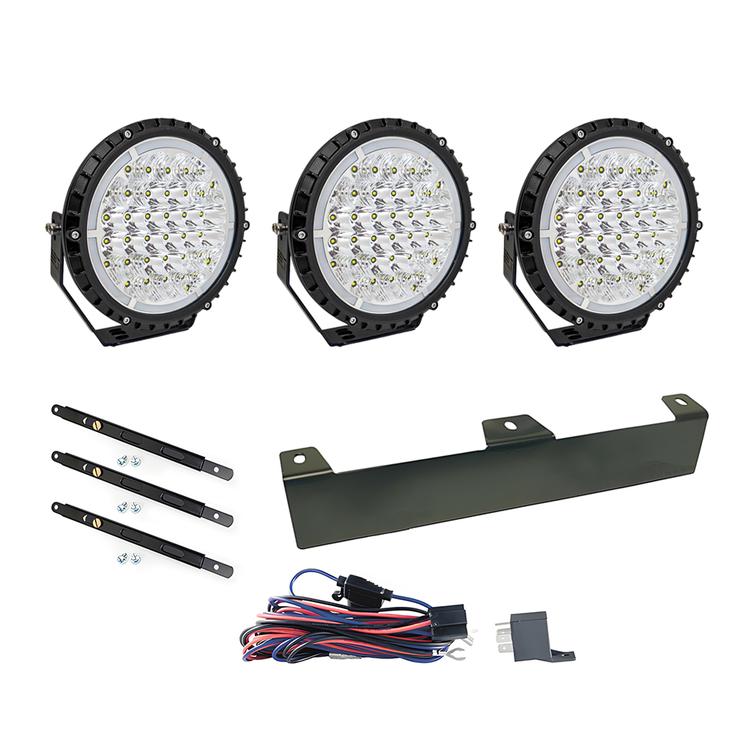 3-pack LED extraljus 7tum