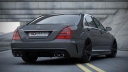 Maxton Design Diffuusori Mercedes S W221 (look W205) Rear Bumper + Rear Valance