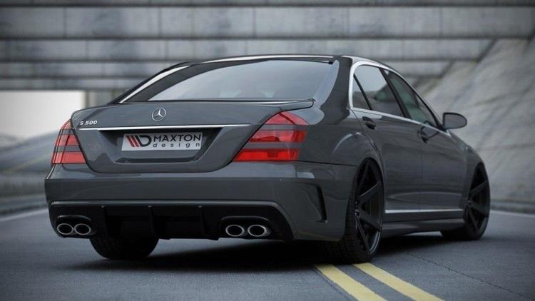 Maxton Design Diffuusori Mercedes S W221 (look W205) Rear Bumper + Rear Valance