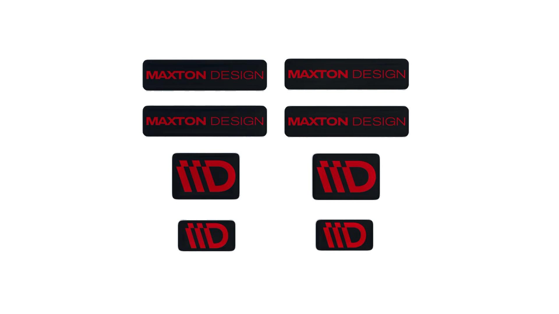 Maxton Design 3D-dekal - Svart/Röd