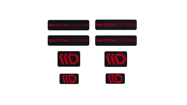 Maxton Design 3D-dekal - Svart/Röd