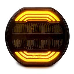 SC P7 Premium Extraljus med orange positionsljus påslaget