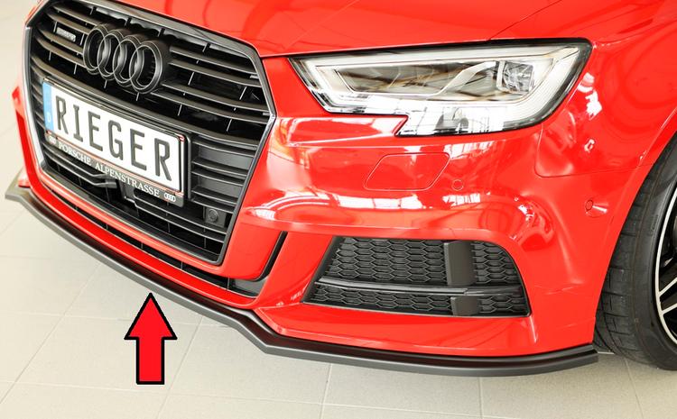 Rieger frontsplitter Audi A3 (8V)/Audi A3 S3 (8V) 2016–>