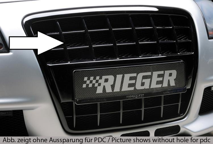 Rieger grill blanksvart Audi A4 (8H) 2002–2005