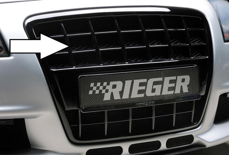 Rieger grill blanksvart Audi A4 (8H) 2002–2005