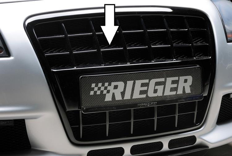 Rieger grill blanksvart Audi A3 (8P) 2003–>