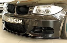Rieger frontsplitter blanksvart BMW 1-serie E82, E88 182 / 1C 2007–> - 2