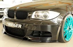 Rieger frontsplitter blanksvart BMW 1-serie E82, E88 182 / 1C 2007–> - 3