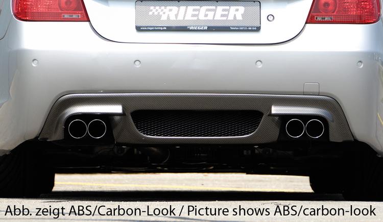 Rieger diffusor blanksvart BMW 5-series E60/BMW 5-series E61
