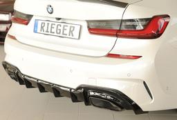 Rieger diffusor blanksvart BMW 3-series G20 (G3L)/BMW 3-series G21 (G3K) 2019–2022 med dragkrok - 3