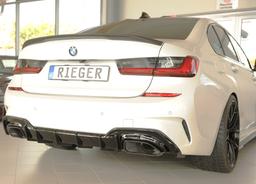 Rieger diffusor blanksvart BMW 3-series G20 (G3L)/BMW 3-series G21 (G3K) 2019–2022 med dragkrok - 5