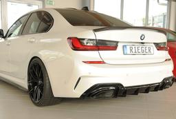 Rieger diffusor blanksvart BMW 3-series G20 (G3L)/BMW 3-series G21 (G3K) 2019–2022 med dragkrok - 6
