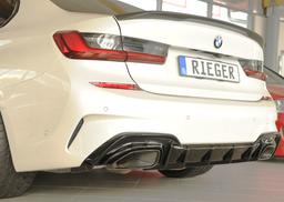 Rieger diffusor blanksvart BMW 3-series G20 (G3L)/BMW 3-series G21 (G3K) 2019–2022 med dragkrok - 7