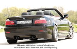 Rieger bakkjolsförlängning carbon-look BMW 3-series E46 2002–> - 2