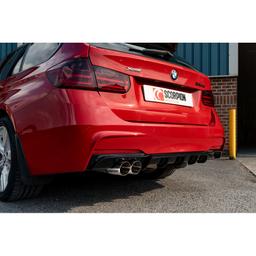 Spoirtavgassystem halvsats BMW F30 & F31