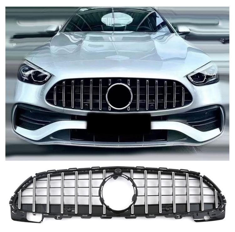 Svart/chrome Stylinggrill Mercedes W206 AMG-Line