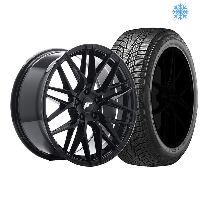 JR28 Blanksvart Fälgpaket Vinter