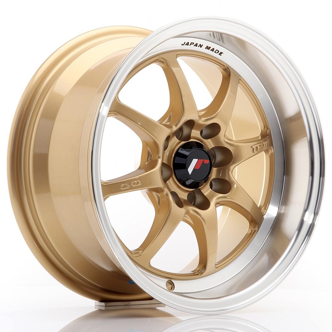 JR Wheels TFII alumiinivanne, Kulta, 15"