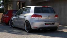Maxton Design Diffusor VW Golf VI With 1 Exhaust Hole