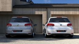 Maxton Design Diffuusori VW Golf VI With 2 Exhaust Hole
