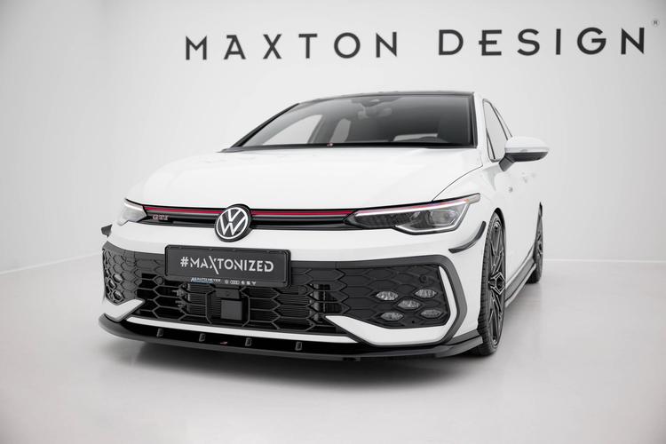 Maxton Design Front splitter V.5 VW Golf GTI / GTE / R-line MK8 Facelift