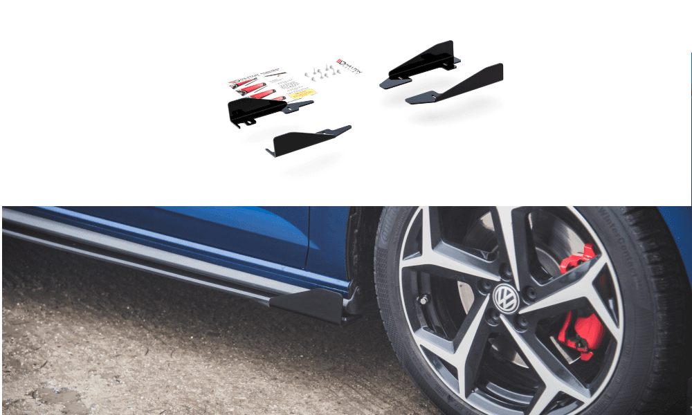 Maxton Design Splitters Volkswagen Polo GTI MK6