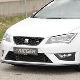 Blanksvart frontspoiler Seat Leon FR & Cupra