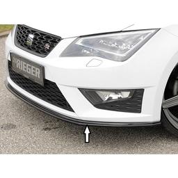 Blanksvart frontspoiler Seat Leon FR & Cupra