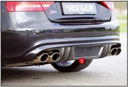 Diffuser Audi A5 caron fiber look