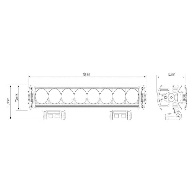 LED-ramp Lazer Triple-R 1000 Titanium 41cm (Spot)