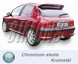 Bakre ljuddämpare Peugeot 206