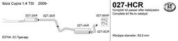 Avgassystem Rostfritt Seat Ibiza Cupra