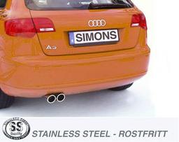 Pakoputkisto Audi A3 8P Sportback