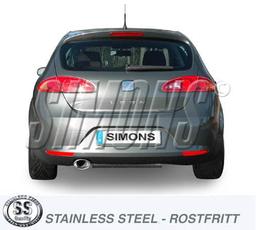 Avgassystem Rostfritt Seat Leon 05-