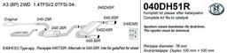 Avgassystem Audi A3 8P 1,4TFSI / 2.0TFSI