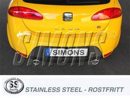 Avgassystem Rostfritt Seat Leon 05-