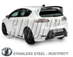 Avgassystem Rostfritt Seat Leon 05-