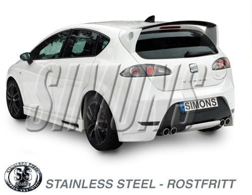 Avgassystem Rostfritt Seat Leon 05-