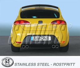 Avgassystem Rostfritt Seat Leon 05-