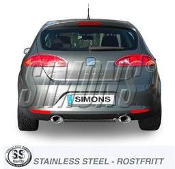 Avgassystem Rostfritt Seat Leon 05-